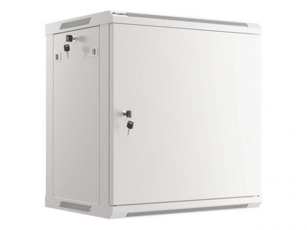 LANBERG SZAFA WISZĄCA RACK 19&quot; 12U 600X450 DRZWI METALOWE SZARA (FLAT PACK) WF01-6412-00S