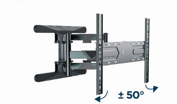 GEMBIRD REGULOWANY UCHWYT ŚCIENNY LCD 40&quot;-80&quot; VESA MAX 600 X 400MM, DO 50KG