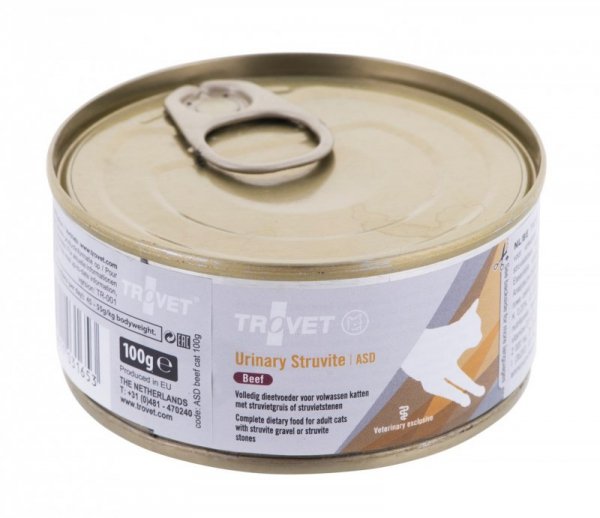 Trovet ASD Urinary Struvite z wołowiną - mokra karma dla kota - 100 g