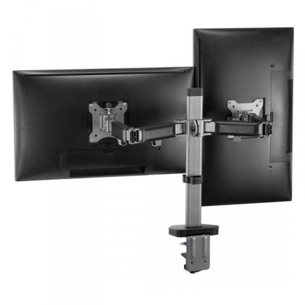 Uchwyt przegubowy na dwa monitory Deluxe Ergo Office, 17&quot;-32&quot;, max. 9kg, ER-449