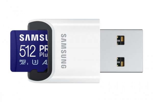 Samsung microSDXC 512GB PRO Plus 2023 + czytnik