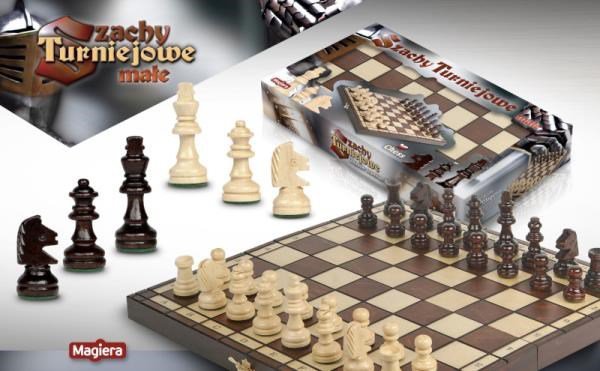 Szachy turniejowe małe 38cm MAGIERA