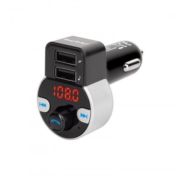 Transmiter samochodowy z funkcją  bluetooth (2 gniazda USB)