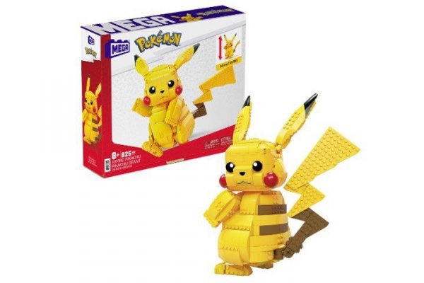 MEGA Pokémon FVK81 akcesorium do zabawek budowlanych Figurka budowlana Żółty