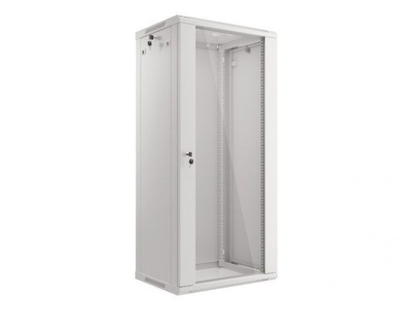 LANBERG SZAFA WISZĄCA 19&quot; 27U 600X450 (DRZWI SZKLANE, SZARA RAL7035)