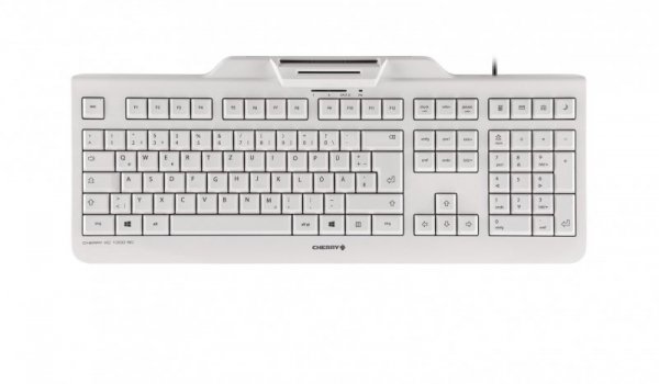 Klawiatura CHERRY KC 1000 SC JK-A0100EU-0 Biuro USB QWERTY US English Szary