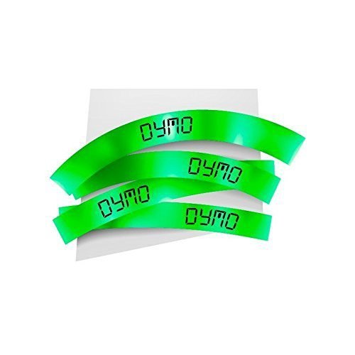 DYMO D1 - Standard Etykiety - Czarny na zielonym - 12mm x 7m