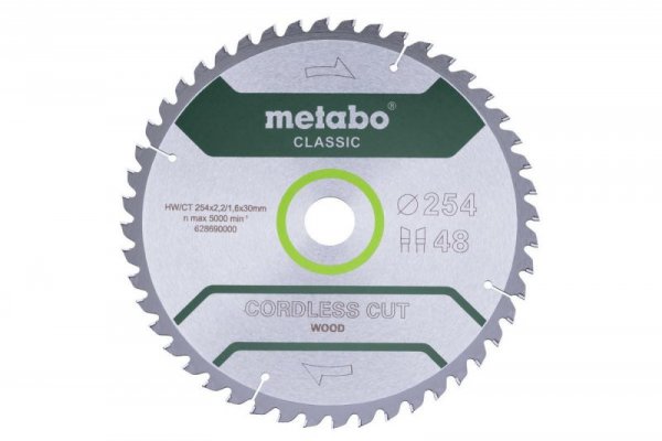 METABO PIŁA TARCZOWA HW/CT 254x30x48z    CORDLESS CUT WOOD CLASSIC