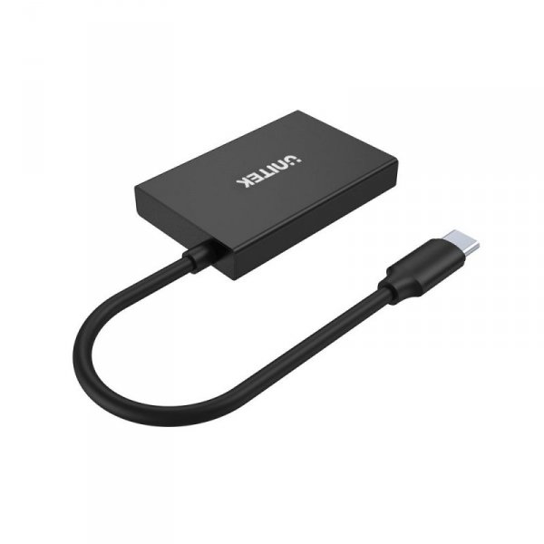 UNITEK uHUB Q4 USB 3.2 Gen 1 (3.1 Gen 1) Type-C 10000 Mbit/s Szary