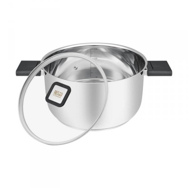 Resto Kitchenware Anser 4,4 l Okrągły Czarny, Stal nierdzewna