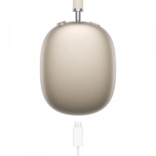 Apple AirPods Max Zestaw słuchawkowy Bezprzewodowy Opaska na głowę Połączenia/muzyka USB Type-C Bluetooth Beżowy