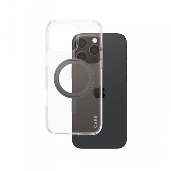 Pokrowiec na telefon komórkowy PanzerGlass CARE by PG BLK Kick/MagS iPhone16P 6.9 Przezroczysty