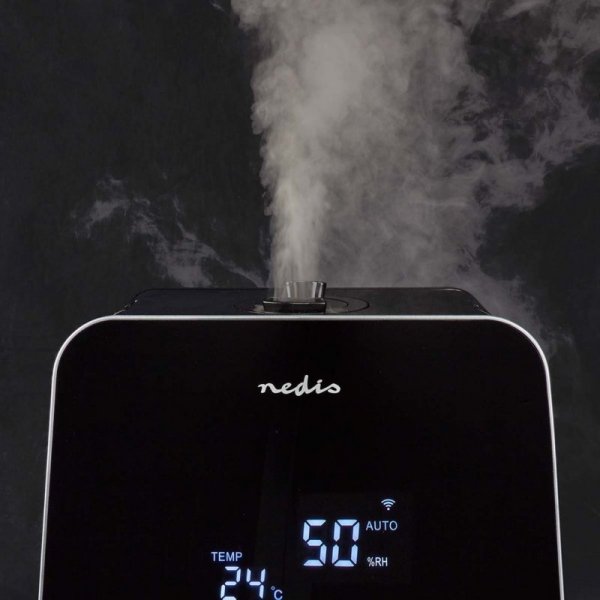 Nawilżacz ultradźwiękowy Nedis 5,5l SmartLife czarny