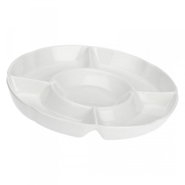 LA PORCELLANA BIANCA CONVIVIO Okrągła taca do przekąsek 25.5 cm