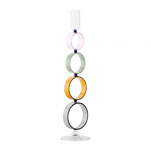 RITUALI DOMESTICI CERCHIANDO Świecznik 8 x 34.5 cm
