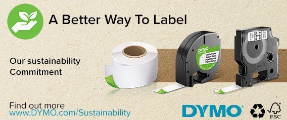 DYMO D1 - Durable Etykiety -Czarno na białym - 12mm x 5.5m