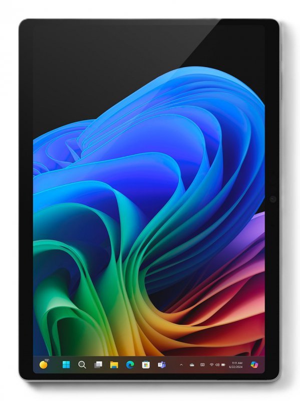 Tablet Microsoft Surface Pro 11 Platin X Plus z ekranem LCD 512GB, 16GB, Windows 11 Pro z procesorem Qualcomm, dostępny od końca