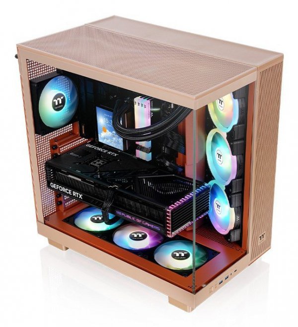 Obudowa mini wieża ATX Thermaltake View 380 XL TG ARGB Piasek żwirowy