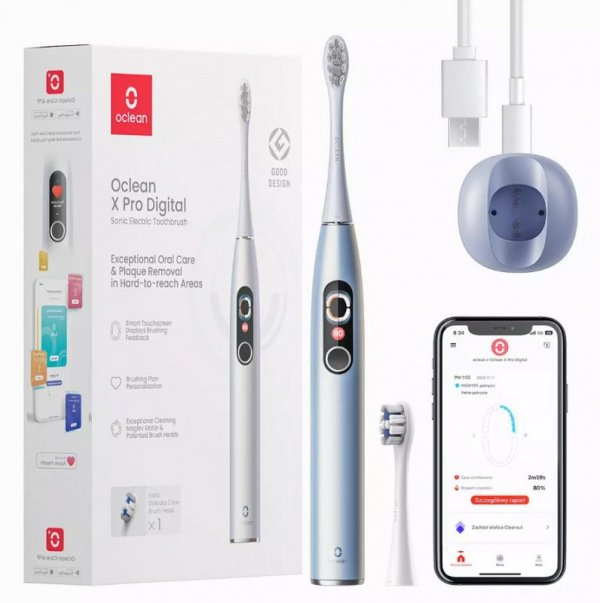 Szczoteczka soniczna Oclean X Pro Digital (srebrny)