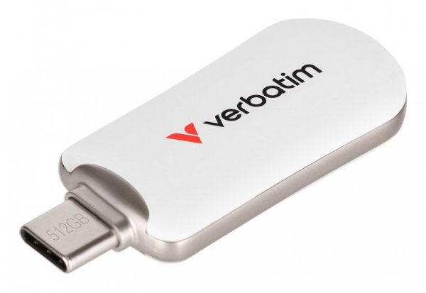 Pamięć flash USB-C STICK 512 GB Verbatim Plectra Biała