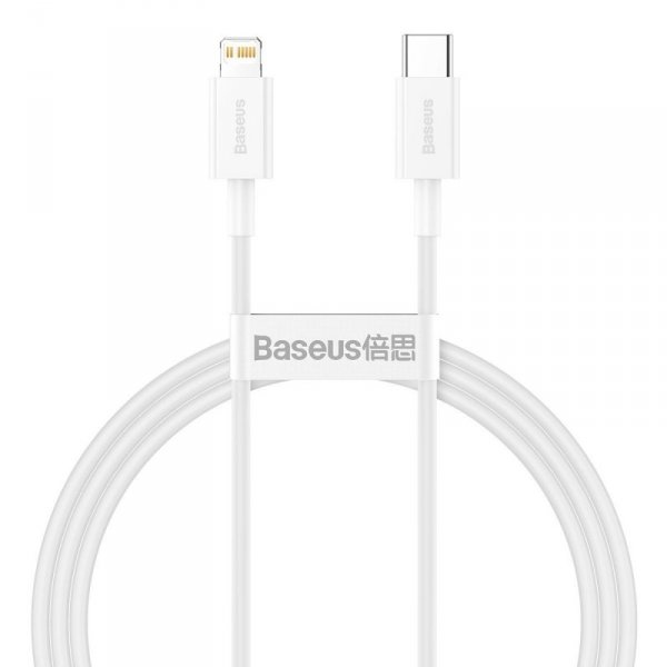 Kabel USB-C do Lightning Baseus Superior Series, 20W, PD, 1m (biały)