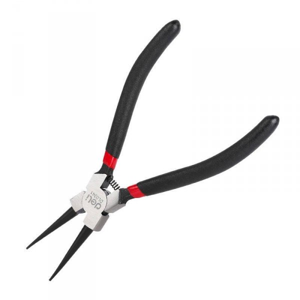 Szczypce Segera wewnętrzne, proste Deli Tools EDL0341, 7&quot; (czarne)