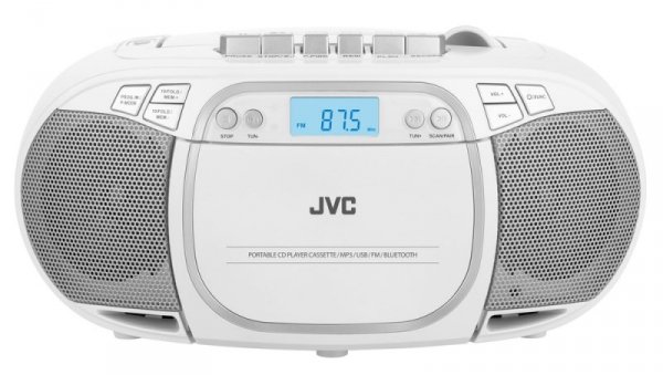 Radioodtwarzacz CD JVC RC-E451W biały Boombox Tuner FM USB