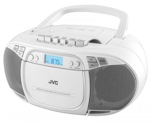 Radioodtwarzacz CD JVC RC-E451W biały Boombox Tuner FM USB