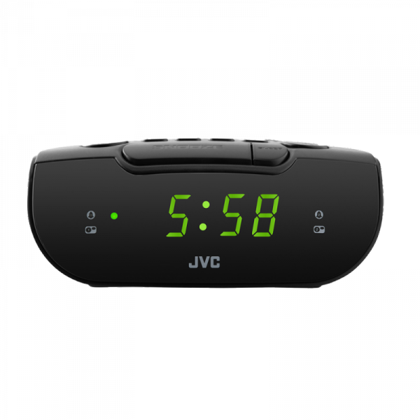 Radiobudzik JVC RA-E111B czarny Tuner AM/FM LED DRZEMKA