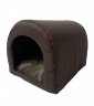GO GIFT Jaskinia Budka dla kota i psa - brąz - 40 x 33 x 29 cm 