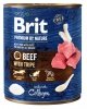BRIT Premium by Nature Beef with Tripe - mokra karma dla psa - 800 g 