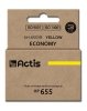 Actis KH-655YR Tusz (zamiennik HP 655 CZ112AE; Standard; 12 ml; żółty) 