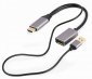 GEMBIRD AKTYWNY ADAPTER 4K HDMI NA DISPLAYPORT (F) CZARNY, 10CM 