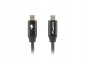 LANBERG KABEL USB-C 2.0 M/M 1M PREMIUM QC 4.0 POWER DELIVERY 60W CZARNY CA-CMCM-40CU-0010-BK 