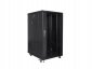 Szafa rack Lanberg FF01-6822-12B (22U; 19''; 1160 mm / 600mm / 800 mm; stojąca; Szklane; 800 kg; kolor czarny) 