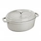 Garnek żeliwny owalny STAUB 40501-448-0 - biała trufla 6.7 ltr 