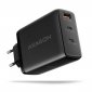 Axagon ACU-DPQ100 ładowarka do urządzeń przenośnych Komputer przenośny, Telefon komórkowy, Netbook, Laptop, Smartfon, Smartwatch 