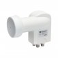 Opticum Robust Quad konwerter LNB 10,7 - 12,75 GHz Biały 
