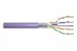 Kabel instalacyjny DIGITUS kat.6, F/UTP, Dca, AWG23/1, LSOH, 305m, fioletowy, szpula 