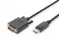 Kabel Assmann AK-340301-020-S (DisplayPort M - DVI-D M; 2m; kolor czarny) 