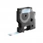 DYMO D1 - Standard Etykiety - Biały na przezroczystym - 12mm x 7m 
