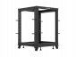 OPEN RACK 19 15U 600X600-1100 REGULOWANY CZARNY LANBERG 