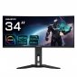 GIGABYTE MO34WQC2 monitor komputerowy 86,4 cm (34) 3440 x 1440 px Wide Quad HD OLED Czarny 