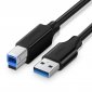 Kabel USB 3.0 A-B UGREEN US210 do drukarki, 2m (czarny) 