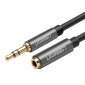 UGREEN AV118 Przedłużacz audio AUX jack 3,5 mm, 2m (czarny) 