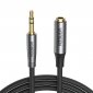 UGREEN AV190 Przedłużacz audio AUX jack 3.5mm, 3m (czarny) 