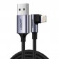 Kabel USB do Lightning kątowy UGREEN US299, MFi, 1m (czarny) 