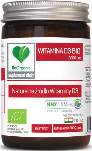 Medicaline BeOrganic Witamina D3 BIO 2000 x 60 tabletek