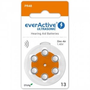 everActive Ultrasonic 1,45 V rozmiar 13 Bateria do aparatów słuchowych opakowanie 6 szt
