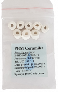 PBM Ceramika koraliki - woreczek 8 szt. (Termin 01.2022)